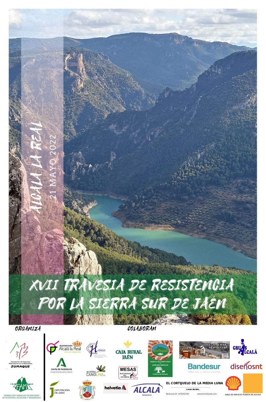 Cartel de la Travesía por la Sierra Sur de Jaén 2022.