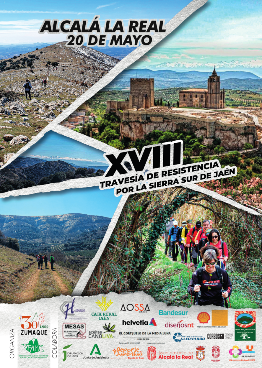 Cartel de la Travesía por la Sierra Sur de Jaén 2023.